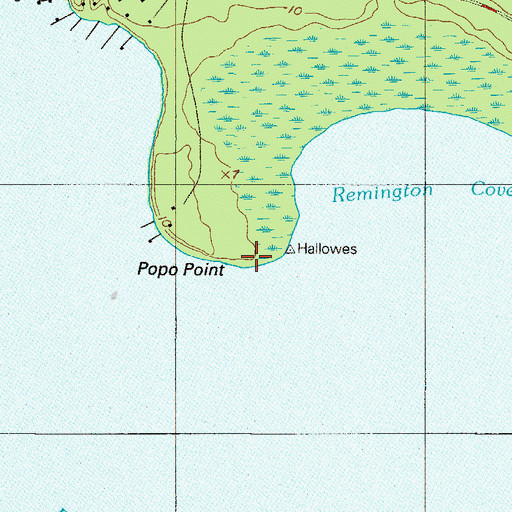Topographic Map of Popo Point, FL