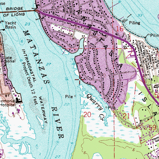 Topographic Map of Quarry Creek, FL