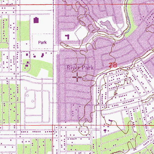 Topographic Map of River Park, FL