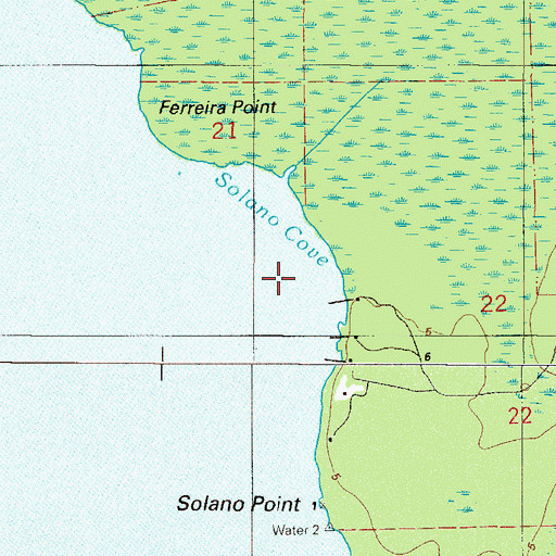 Topographic Map of Solano Cove, FL