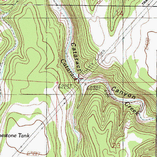 Topographic Map of K Four Draw, AZ