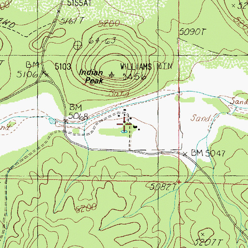 Topographic Map of K Four Ranch, AZ