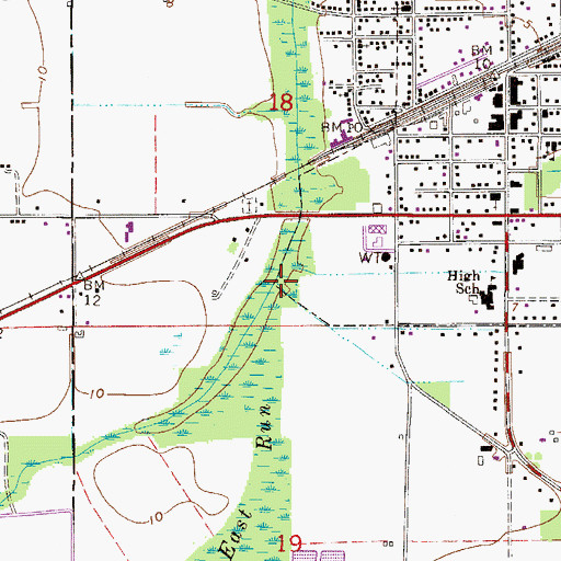 Topographic Map of West Run Cracker Branch, FL