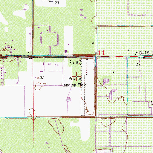 Topographic Map of Sunrise Shopping Center, FL