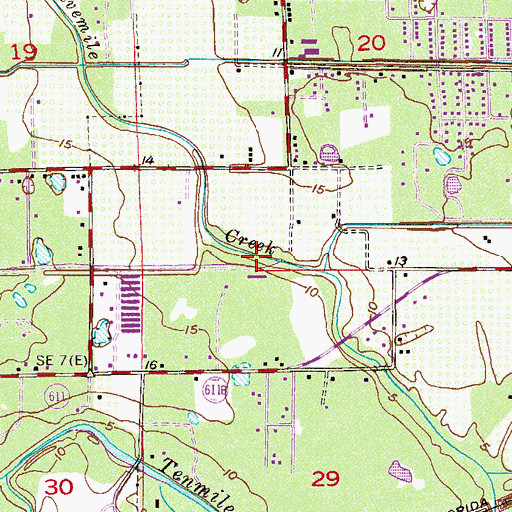 Topographic Map of Southport Shopping Center, FL