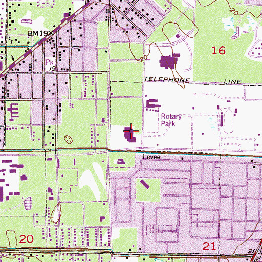 Topographic Map of Rivergate Plaza, FL
