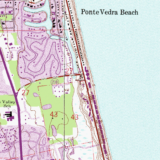 Topographic Map of Pointe Verdra Village Square, FL
