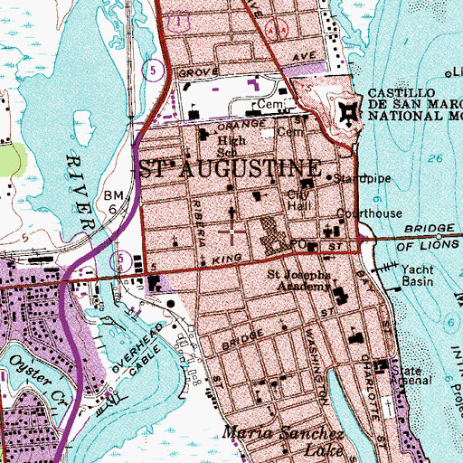 Topographic Map of Plaza De Leon, FL