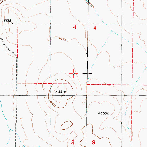 Topographic Map of Coconino Plateau, AZ