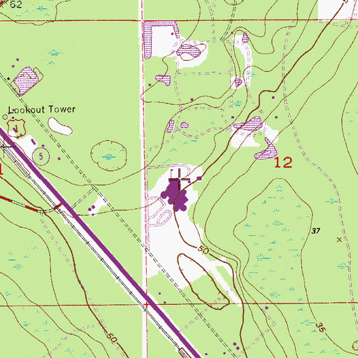 Topographic Map of Allen D Nease Senior High School, FL