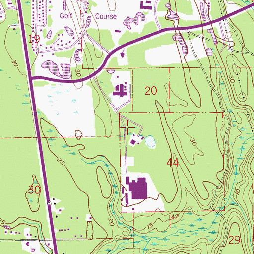 Topographic Map of W Douglas Hartley Elementary School, FL
