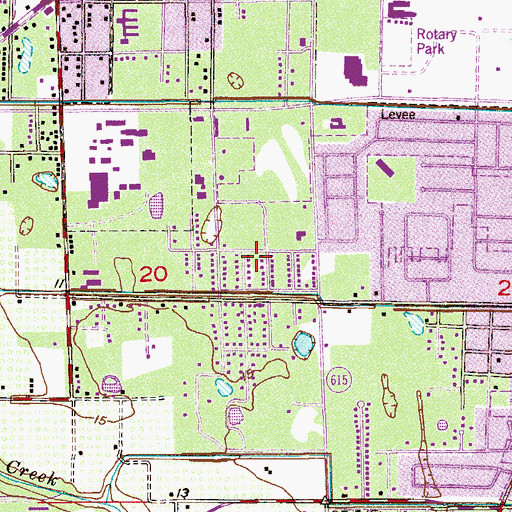 Topographic Map of Cortez Estates, FL