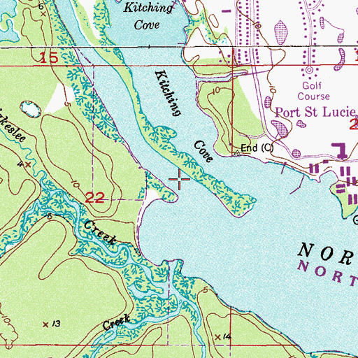 Topographic Map of Negrohead Point, FL
