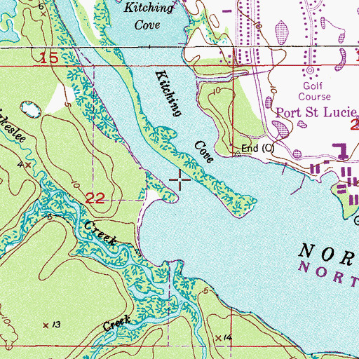 Topographic Map of Negrohead Point, FL