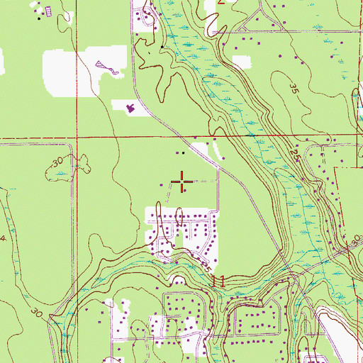 Topographic Map of Fort Peyton, FL