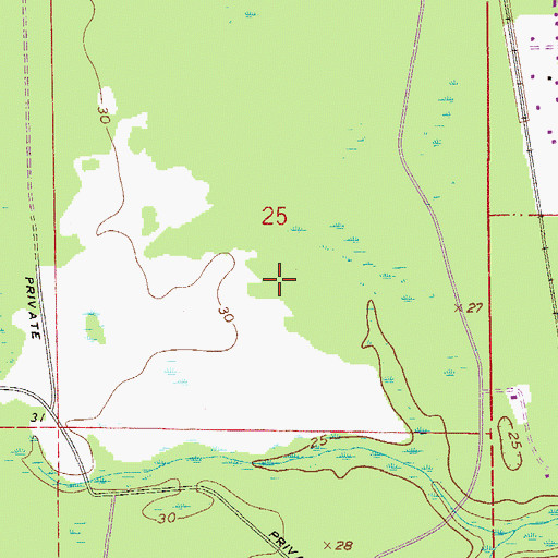 Topographic Map of Saybrook, FL