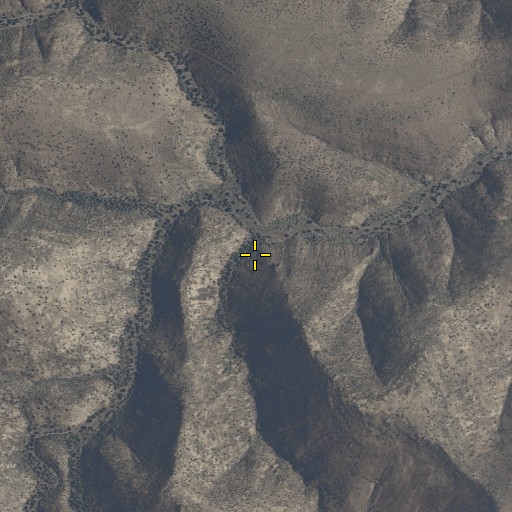 Aerial/Satellite Image of La Jolla Canyon, AZ