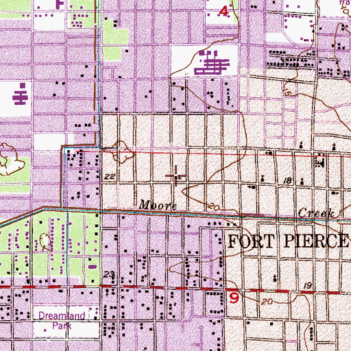 Topographic Map of Greater New Bethel Missionary Baptist Church, FL