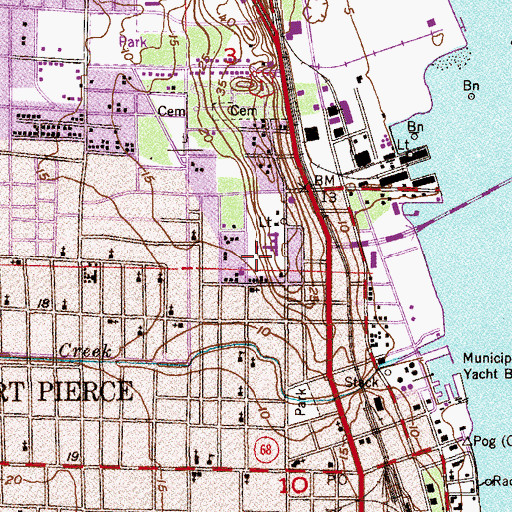 Topographic Map of Faith Baptist Church, FL