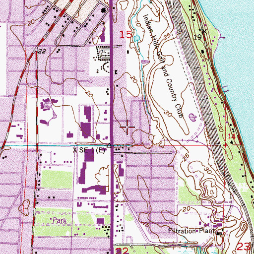 Topographic Map of Midway Church, FL