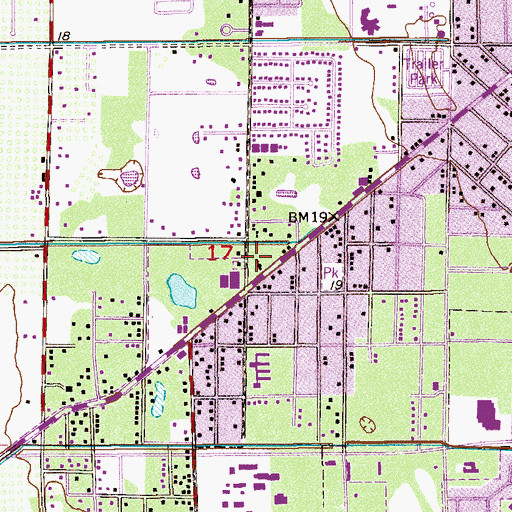 Topographic Map of Community United Methodist Church, FL