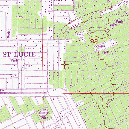 Topographic Map of Port Saint Lucie Methodist Church, FL