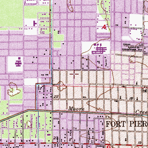 Topographic Map of Kingdom Hall Jehovahs Witnesses, FL