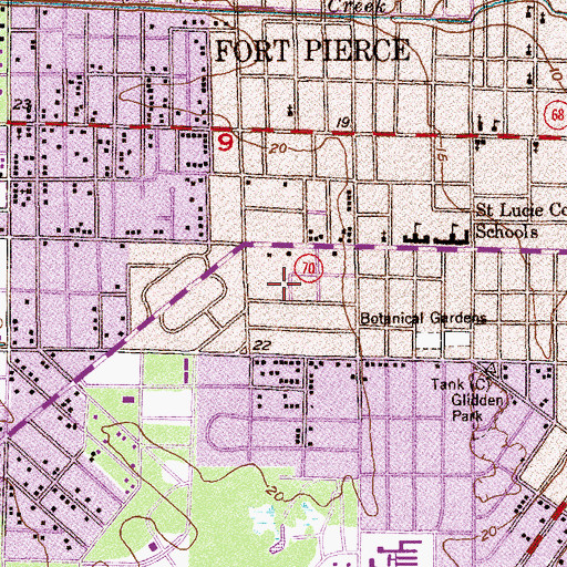 Topographic Map of First Christian Church-Disciples of Christ, FL