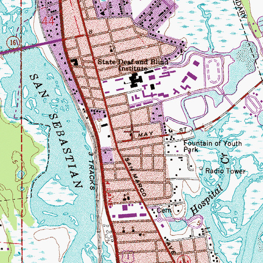 Topographic Map of Church of the Nazarene, FL