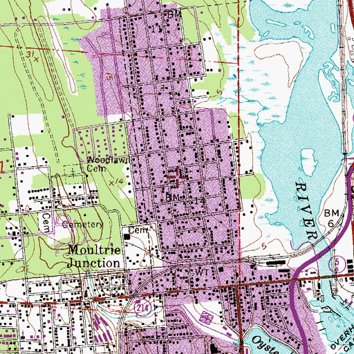 Topographic Map of Bethany Bible Church, FL