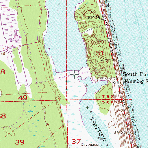 Topographic Map of Guana Dam, FL