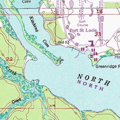 Topographic Map of Fork Point, FL