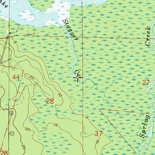 Topographic Map of Antonio Huertas Grant, FL