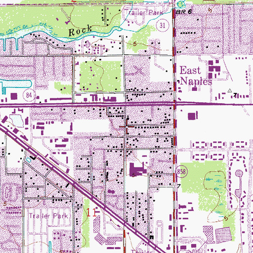 Topographic Map of Community Congregational United Church of Christ, FL
