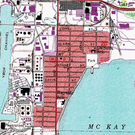 Topographic Map of East Point Assembly of God Church, FL