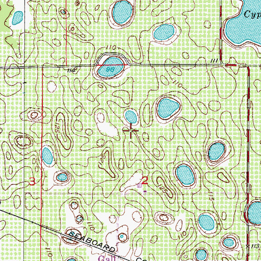 Topographic Map of Bay Area Baptist Church, FL