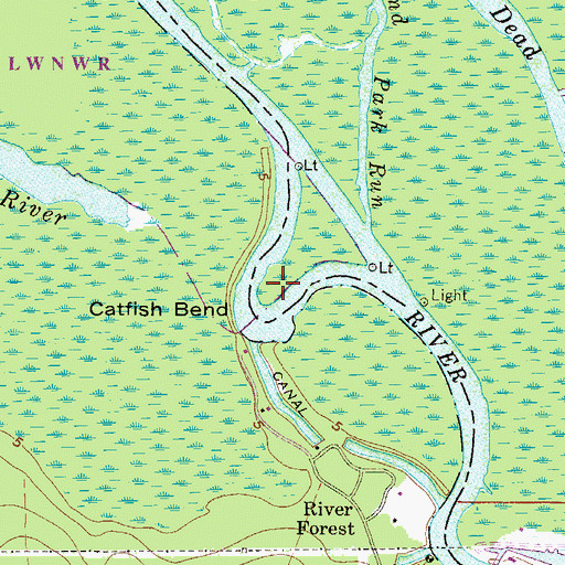 Topographic Map of Hermitage Point, FL
