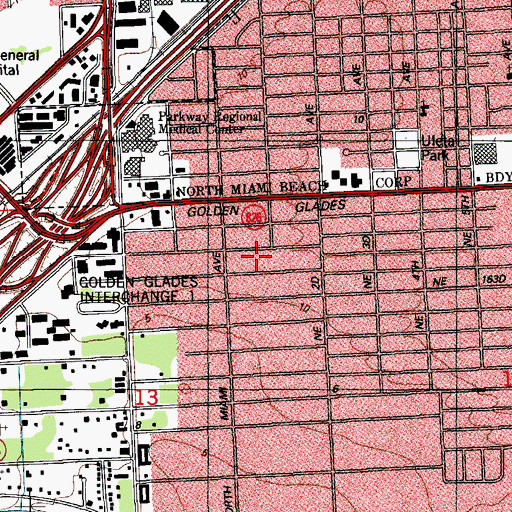 Topographic Map of Nance School, FL
