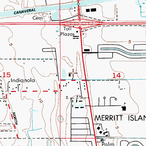 Topographic Map of Our Saviors School, FL