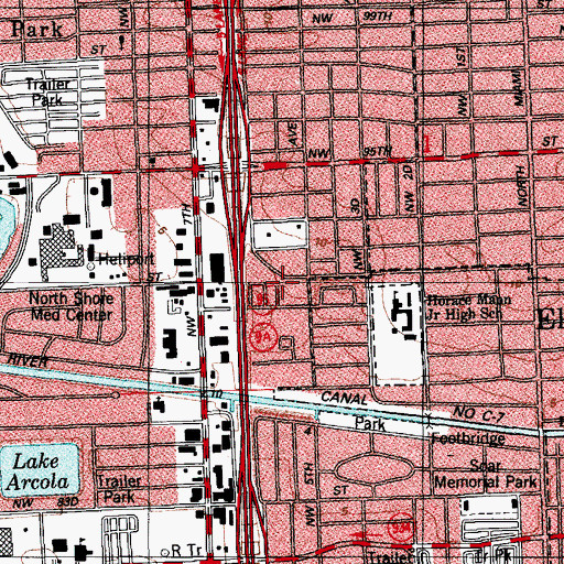 Topographic Map of Learning Development Center, FL