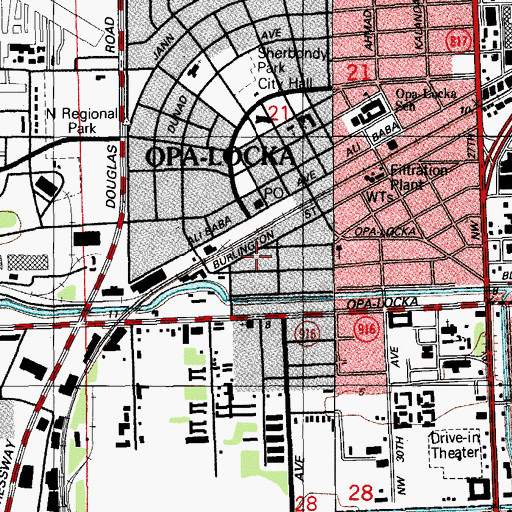 Topographic Map of Beacon Hill Center, FL