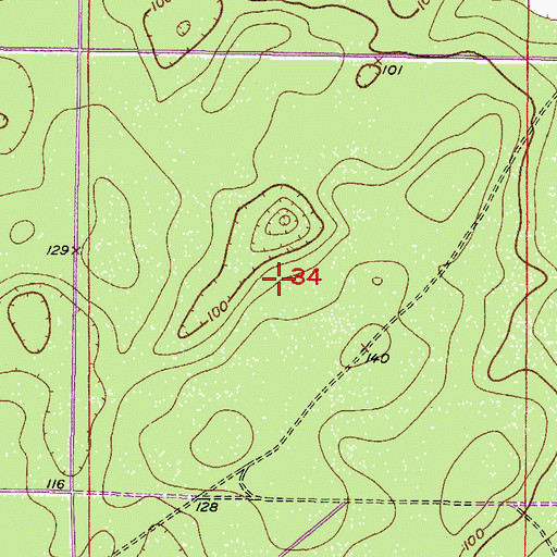 Topographic Map of Citrus Wildlife Management Area, FL