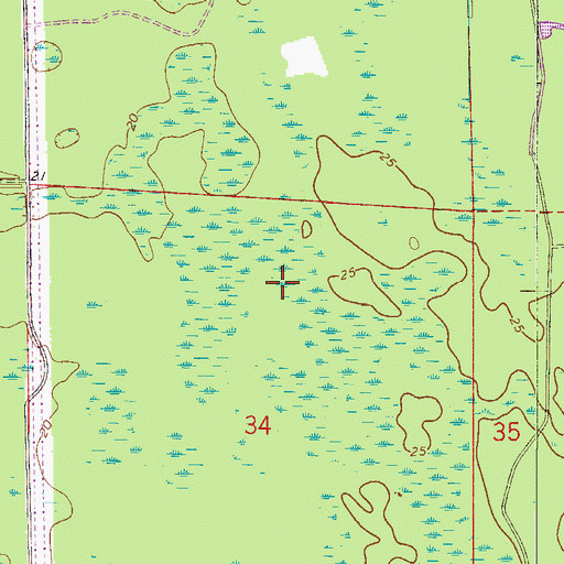 Topographic Map of Relay Wildlife Management Area, FL
