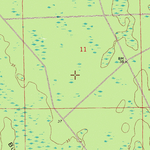 Topographic Map of Tomoka Wildlife Management Area Union-Camp Tract, FL