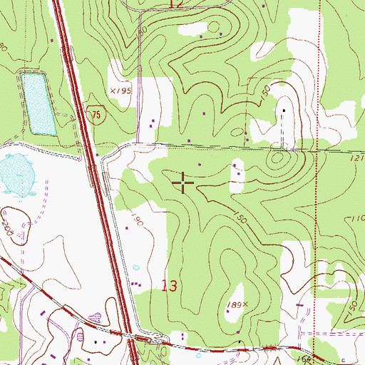 Topographic Map of Hickman (historical), FL