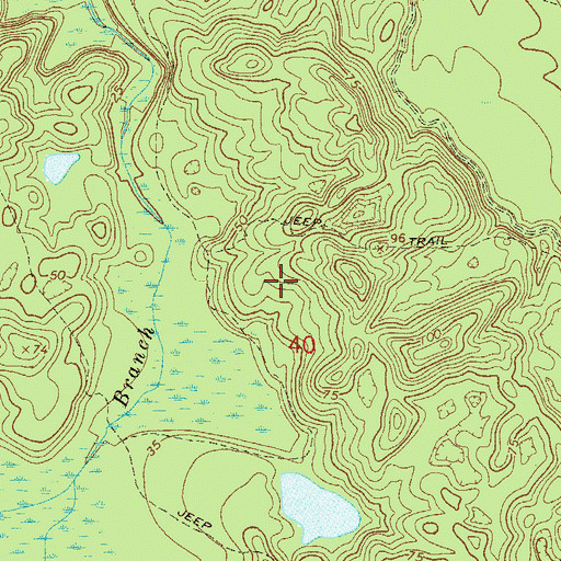 Topographic Map of John Broward Grant, FL