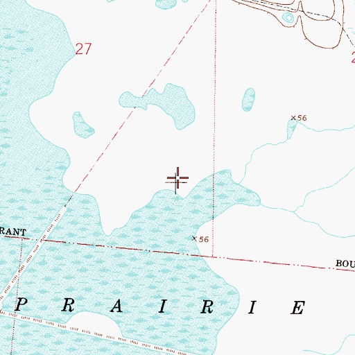 Topographic Map of Arredondo Grant, FL