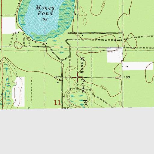 Topographic Map of Lake McKenzie, FL