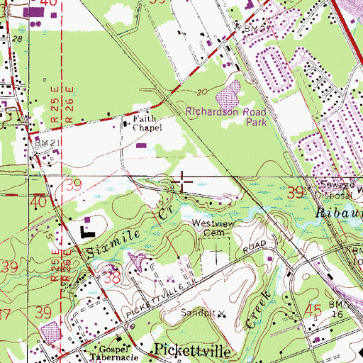 Topographic Map of WELX-AM (Callahan), FL