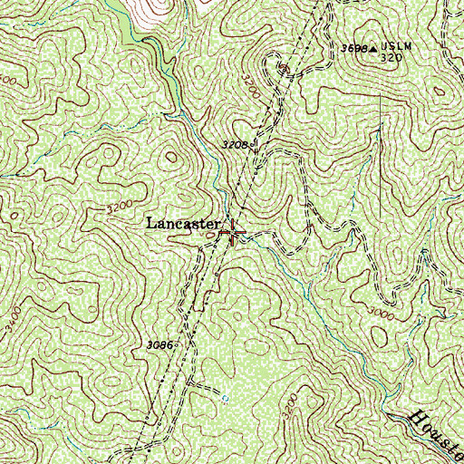 Topographic Map of Lancaster, AZ
